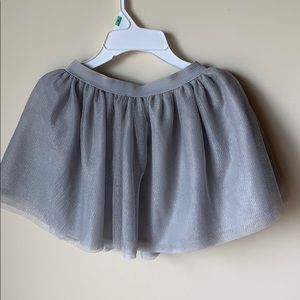 Gray layer skirt for girls